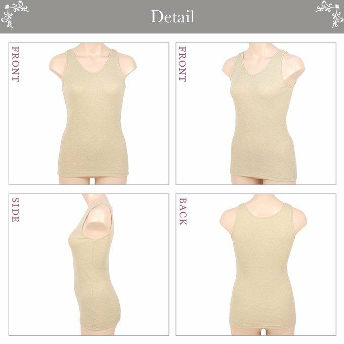 オーガニック カラードコットン１００％ タンクトップ 3043 日本製 レディース 女性 トップス 綿100％ インナー 肌着 無地 シンプル 綿花 涼しい 大きいサイズ 汗 吸湿性 通気性 伸縮性 ストレッチ 新作 アンダーウェア ウエア M L LL 3L 4L 5L インナーシャツ
