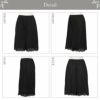 ペチコート キュロット ロング丈キュロット55cm丈 6607NR 下着 レディース 日本製 浴衣 肌着 女性 下穿き キュロット ペチパンツ インナー パンツ シンプル 透け防止 透けない ペチパン レース 大きいサイズ 白 黒 M L LL 母の日 ギフト プレゼント 股ずれ 防止