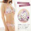 【ネコポス送料無料】 小花柄×フリルレースブラ＆ショーツ WAN-5 下着 レディース ブラ＆ショーツ ブラジャー ショーツ 上下 セット 三角ブラ ソフトブラ ノンワイヤー フリル パンツ リボン パット パッド 大きいサイズ ブラショー S M L LL XL set