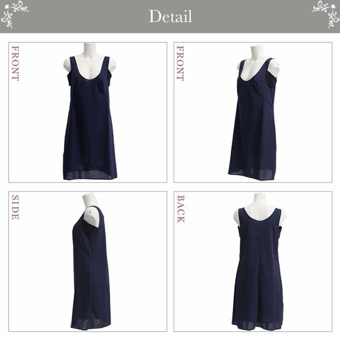 鈴風綿 日本製 綿100% スリップ 脇汗パット付き レディース インナー ペチコート ワンピース インナーシャツ 3409 和装 浴衣 リラックスウエア 汗 速乾 涼しい 女性 インナー トップス 肌着 おうち 大きいサイズ M L LL アンダーウェア ルームウエア 部屋着 夏