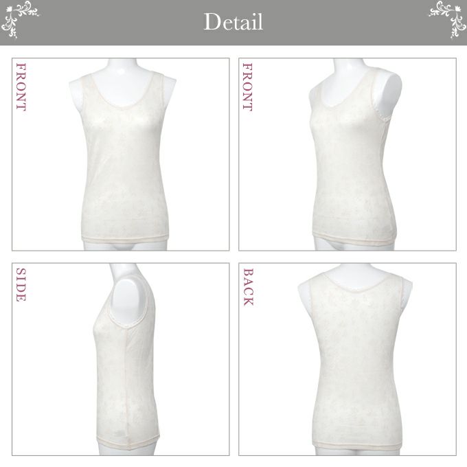 綿混 メッシュ ジャガード タンクトップ 3163 インナーレディース 女性 トップス用 通気性 涼しい 涼感 さわやか タンク インナーシャツ インナーウェア 肌着 大きいサイズ 花柄 汗 吸湿性 M L LL 伸縮性 ストレッチ アンダーウェア ウエア 春 夏 夏物