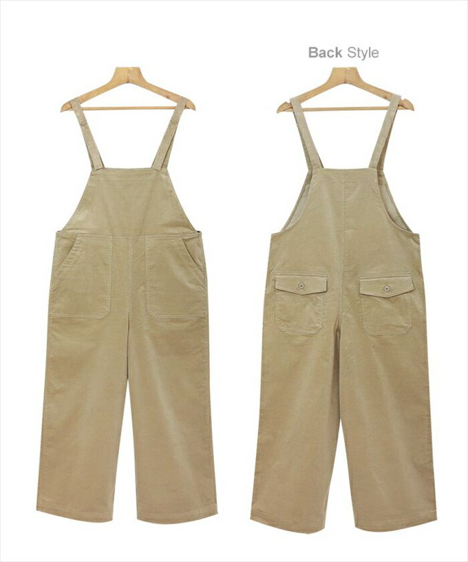 コーデュロイ ベイカー ワイド サロペット レディース ストラップ ストレッチ ポケット 女性 ボトムス ボトム ワイド ロング丈 パンツ おしゃれ オシャレ かわいい 大人 きれいめ ゆったり カジュアル 春 秋冬 シンプル オフィス 黒 サイズ M 春 秋 冬 送料無料