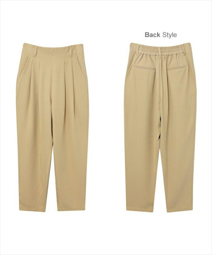 とろみ素材 ウエストゴム タック テーパード パンツ レディース 上品 コンシールファスナー ロング丈 ツータック パンツ 楽チンパンツ おしゃれ オシャレ かわいい 大人 きれいめ ロングパンツ 黒 オフィス カジュアル シンプル ナチュラル サイズ M L 春夏 秋冬 春 夏 秋 冬