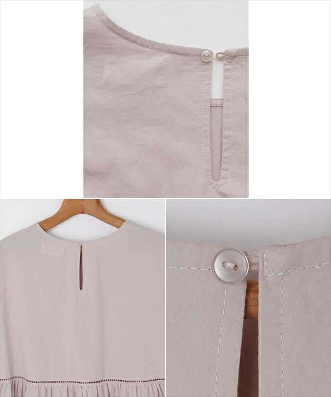 コットン ワッシャー ハシゴレース ボリューム袖 ブラウス レディース 長袖 オーバーサイズ ギャザー 体型カバー 透け感 大人 女性 きれいめ カジュアル ナチュラル オフィス カットソー 女性 トップス シャツ 春 夏 秋 春夏 シンプルトップス 送料無料