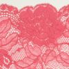 花柄模様のピンクカラーレース (幅 約16cm) 手芸用 アクセサリー 生地 単品 レース