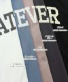 コットン天竺 WHATEVER カレッジロゴプリント 長袖 Tシャツ レディース 体型カバー オーバーサイズ クルーネック ラウンドヘム 体型カバー 大人 女性 きれいめ カジュアル ナチュラル カットソー 女性 トップス シャツ 春 夏 秋 春夏 シンプルトップス 送料無料