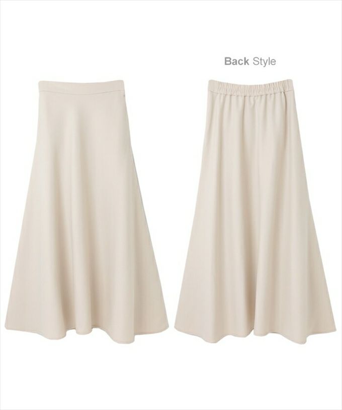 フェイクウール ウール調 オモテ起毛 ワイド マーメイド フレア ロング スカート ウエストゴム レディース 暖か ボトムス ボトム ロング丈 楽チン おしゃれ 大人 カジュアル きれいめ 暖かい あったか M L 秋 冬 春 起毛 黒 白
