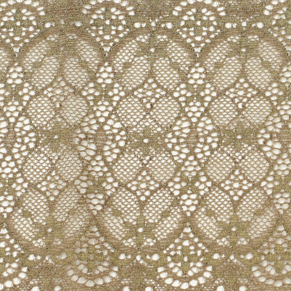 幾何学柄　広幅ストレッチレース (幅 約11.5cm) 手芸用 アクセサリー 生地 単品 レース