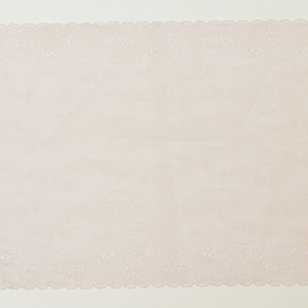 淡いピンクの幅広レース (幅 約23.5cm) 手芸用 アクセサリー 生地 単品 レース 