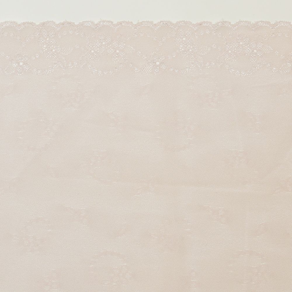 淡いピンクの幅広レース (幅 約23.5cm) 手芸用 アクセサリー 生地 単品 レース 