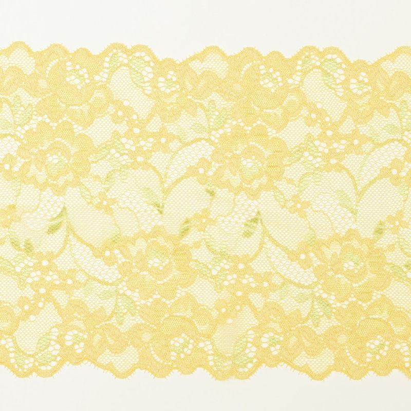 鮮やかな花柄模様のレース (幅 約15cm) 手芸用 アクセサリー 生地 単品 レース