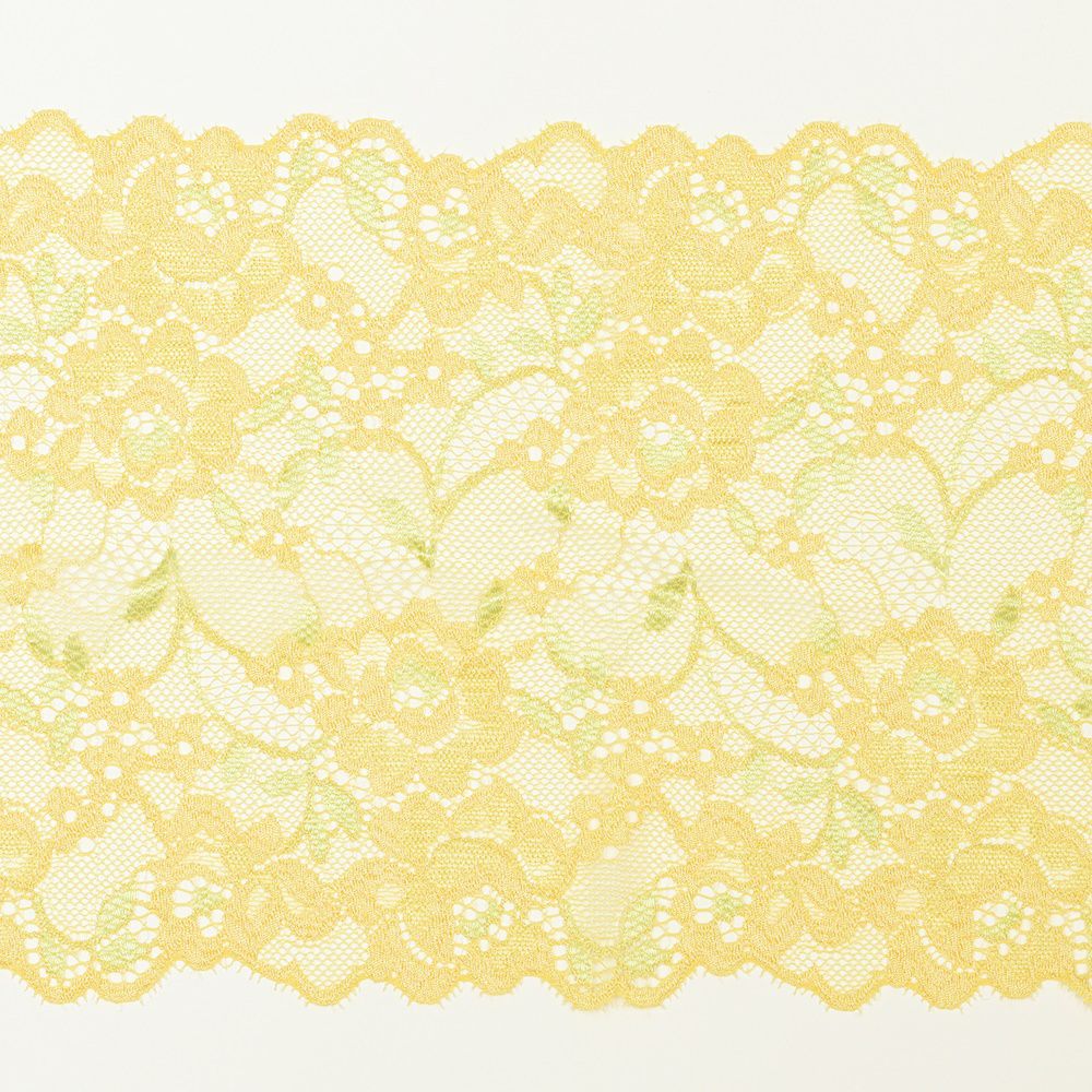 鮮やかな花柄模様のレース (幅 約15cm) 手芸用 アクセサリー 生地 単品 レース