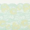 ミントグリーンの花柄レース (幅 約10.5cm) 手芸用 アクセサリー 生地 単品 レース 