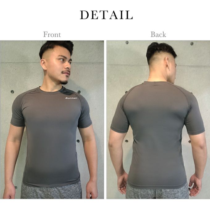 SUBROSA ( サブローザ ) × phiten メンズ 男性 丸首 半袖 シャツ スポーツ スポーツウエア ファイテン トップス サポート 吸水速乾 汗 涼しい ヨガ ジム ロゴ ゴルフ SPORTS アクアチタン インナー アンダーシャツ ウエア おしゃれ 黒 白 送料無料 春 夏 秋 冬