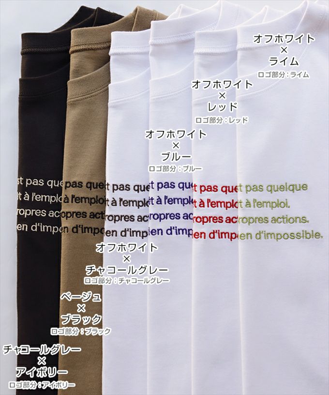 ロゴ刺繍 コットン 長袖 Tシャツ レディース クルーネック ラウンドヘム オーバーサイズ 体型カバー コーマ天竺 大人 長袖シャツ ロング丈 カットソー 女性 トップス きれいめ おしゃれ かわいい カジュアル オフィス 女性 春 夏 秋 シンプル 綿100% S M 送料無料