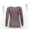 日本製 ふんわり 暖かい 袋編み 8分袖 インナー インナートップス 下着 レディース 女性 インナーシャツ 長袖 トップス 肌着 温かい 暖かい あたたかい あったか 保温性 防寒 厚手 アンダーウエア 八分袖 長袖インナー 秋 冬 あったかインナー 長袖インナー 送料無料