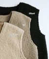 フェイクリング ウール 深Vネック ボア ロング ワンピース レディース ストレートシルエット プルオーバー バックスリット レイヤード シープ調 ボトムス ボトム おしゃれ かわいい 大人 きれいめ カジュアル 秋冬 シンプル サイズ M L あったか 暖かい 秋 冬 送料無料
