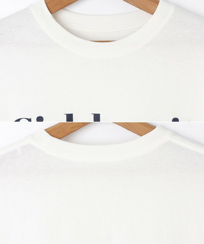 コットン 天竺 フレンチロゴ プリント 長袖 Tシャツ レディース クルーネック オーバーサイズ 体型カバー きれいめ おしゃれ カジュアル かわいい ナチュラル 女性 シンプルトップス TOPS 大人ファッション 英字 無地 tシャツ 上品 春 夏 秋 送料無料 S M 【mail】 t01