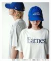 Earnest ロゴプリント 半袖 Tシャツ レディース メンズ 男女兼用 ユニセックス ノームコア トップス カットソー コットン100％ クルーネック オーバーサイズ 刺繍 シンプル ベーシック カジュアル M L XL XXL 大きいサイズ 春 夏 秋 ANME アンメ ユニセックス 【mail】 t01