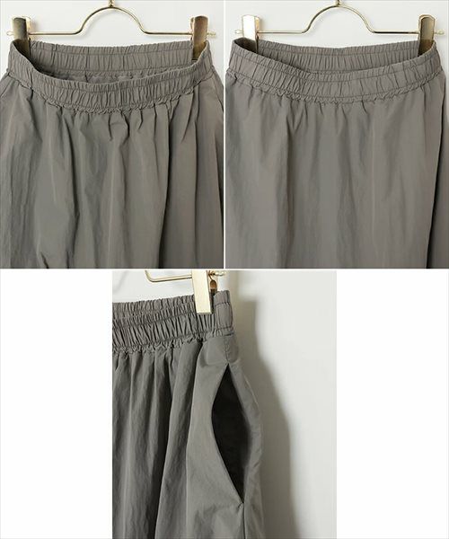 ナイロンタフタ ティアード フレア スカート ウエストゴム レディース ボトムス ロング 2way バルーン ドロスト ポケット カジュアル スポーティ トレンド 美ライン カジュアル ロングスカート 上品 ボトムス おしゃれ 大人 ファッション きれいめ 春 夏 秋 送料無料 t01