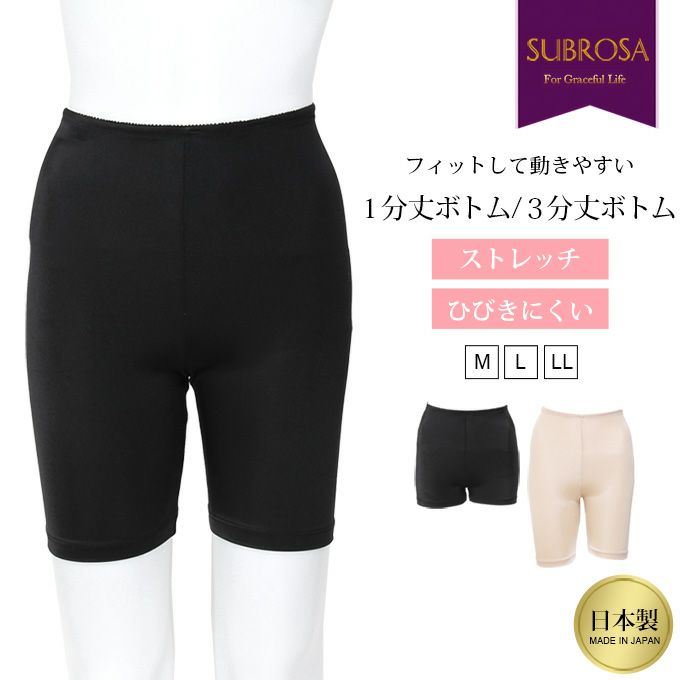 日本製 フィット ストレッチ 1分丈 3分丈 ボトム レギンス スパッツ タップパンツ レディース 女性用 スポーツ ジム 見せパン パンツ インナー 見えても 安心 下穿き スカート 下 シンプル 無地 快適 黒 短い 高校生 大人 春 夏 秋 1,000円 ぽっきり 送料無料 【mail】