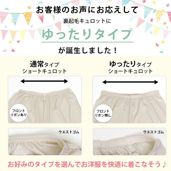 日本製 ゆったり ぺチコート パンツ 裏起毛 ピーチ起毛 ペチコート ペチパンツ ロング キュロット 秋 冬 下着 レディース 浴衣 肌着 下穿き ペチパンツ 股ずれ 防止 防寒 インナー 透けない 透け防止 ペチパン 黒 大きいサイズ フレア 起毛 暖かい あったか あたたかい mail