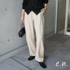 ポンチ カーブ パンツ レディース ウエストゴム ボトム ワイドパンツ 体型カバー 細見え 着痩せ ストレッチ 楽ちん とろみ ポケット セレモニー きれいめ 上品 ナチュラル ロングパンツ 大きいサイズ 小さいサイズ ボトムス おしゃれ 大人 ファッション 春 夏 秋 冬 t03