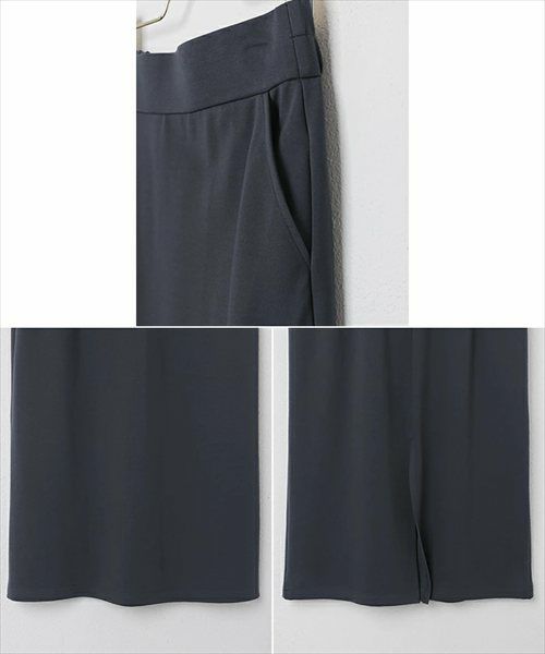 ポンチ タイト スカート ウエストゴム レディース Iライン すっきり シンプル 楽ちん サイドポケット バックスリット 上品 カジュアル ストレッチ ナチュラル ロング ロングパンツ ロングスカート ボトムス おしゃれ 大人 ファッション 春 夏 秋 冬 年中履ける 送料無料 t03