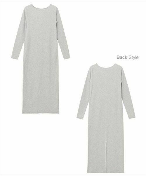 セルフカット リブ ボートネック 長袖 ワンピース レディース ロングワンピース 長袖ワンピース カットソー マキシ オーバーサイズ 体型カバー 楽ちん 細リブ 細身 Iライン 美ライン カジュアル ロング丈 こなれ感 大人 きれいめ おしゃれ ロング丈 春 夏 秋 送料無料 t03