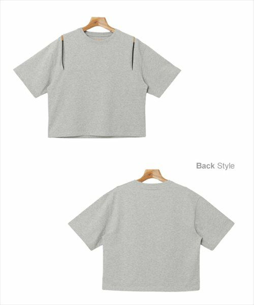 汗染み防止 カットアウト デザイン Tシャツ レディース トップス カットソー 汗じみ 機能性 インナー 半袖 オーバーサイズ 体型カバー 二の腕カバー ゆったり スリット 肌みせ コットン 無地 カジュアル トレンド 汗染み対策 上品 春 夏 秋 綿100％ 送料無料 【mail】 t03