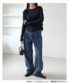 カーブ デニム パンツ レディース ボトム ロングパンツ ワイドパンツ 体型カバー 脚長効果 ゆったり 楽ちん ハイウエスト ウォッシュ加工 色落ち ジーンズ 大人カジュアル 上品 ロングパンツ 大きいサイズ 小さいサイズ ボトムス おしゃれ 大人 ファッション 春 夏 秋 冬 t03