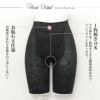 1枚で履ける お腹 すっきり ロング ロング丈 ガードル ぽっこりお腹 お腹 すっきり ショーツ レディース パンツ 足口ヘム サポート 引き締め 補正下着 下着 女性 インナー パンツ 下腹 押さえ 補正 響かない 響きにくい 食い込み防止 春 夏 秋 冬 黒 送料無料【mail】