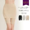 Y字ラインすっきり スカート付きボトムインナー メッシュ 涼しい ペチコート パンツ スカート ボトムス レディース 女性用 下着 ももひき レディース 股ひき ひざ上丈 インナー 肌着 春 夏 秋 透け防止 大きいサイズ 黒 タップパンツ 短パン インナーボトム 送料無料 mail