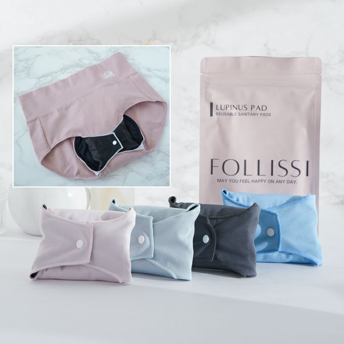  FOLLISSI Lite 吸水 吸水量 70ml ショーツ用 ナプキン ナプキン型 吸水パッド 生理 尿漏れ ケア 下着 多い 日 メッシュ 湿気 水分 漏れ モレ 安心 日本製 抗菌 防水 洗える 繰り返し 何度も 使える 持ち運び 洗濯 可能 吸水パット 尿漏れパット パッド