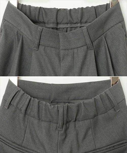 2タック セミワイド ロング パンツ レディース ボトム ワイドパンツ ロングパンツ スラックス ズボン ウエストゴム 体型カバー 太ももカバー ゆったり 楽ちん ポケット ツイル セレモニー きれいめ オフィス カジュアル ボトムス かわいい おしゃれ 大人 春 夏 秋 冬 t04