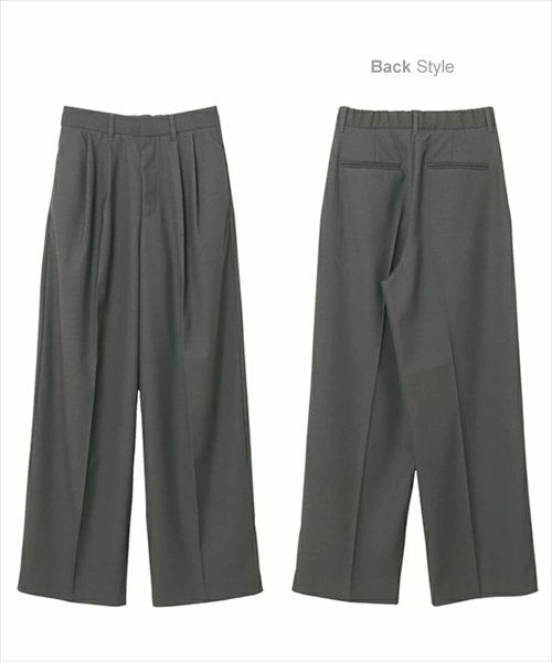 2タック セミワイド ロング パンツ レディース ボトム ワイドパンツ ロングパンツ スラックス ズボン ウエストゴム 体型カバー 太ももカバー ゆったり 楽ちん ポケット ツイル セレモニー きれいめ オフィス カジュアル ボトムス かわいい おしゃれ 大人 春 夏 秋 冬 t04