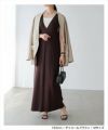 Vネック ポンチ ワンピース レディース キャミワンピース ロングワンピース ジャンパースカート ボトム 体型カバー ゆったり 楽ちん ポケット カットソー ストレッチ イージーケア きれいめ オフィス カジュアル大人 ファッション ゆったり 春 夏 秋 冬 送料無料 t04