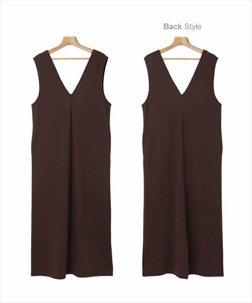 Vネック ポンチ ワンピース レディース キャミワンピース ロングワンピース ジャンパースカート ボトム 体型カバー ゆったり 楽ちん ポケット カットソー ストレッチ イージーケア きれいめ オフィス カジュアル大人 ファッション ゆったり 春 夏 秋 冬 送料無料 t04