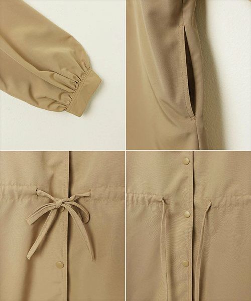 2way ノーカラー マウンテンパーカー レディース ノーカラージャケット アウター ジャンパー 羽織り オーバーサイズ 体型カバー ゆったり 楽ちん 長袖 ポケット ペプラム フレア ケープカラー リボン ミドル丈 きれいめ オフィス カジュアル 秋服 防寒オフィス 春 秋 冬 t04